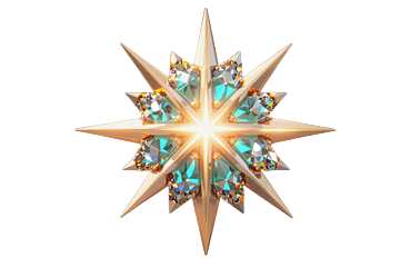 Starburst Slot-Symbol als leuchtender bunter Edelstein mit Lichtstrahlen im Betsson Online Casino