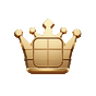 Gold-Chip mit Krone